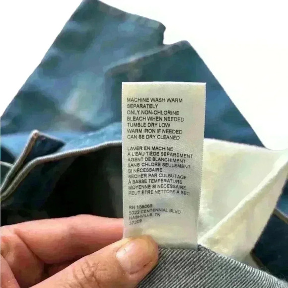 Able The Classic High Rise Jeans Straight Leg Denim Light Wash Blue Size 6 - Picture 8 of 8